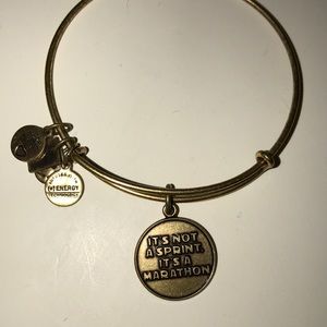gold alex and ani bracelet